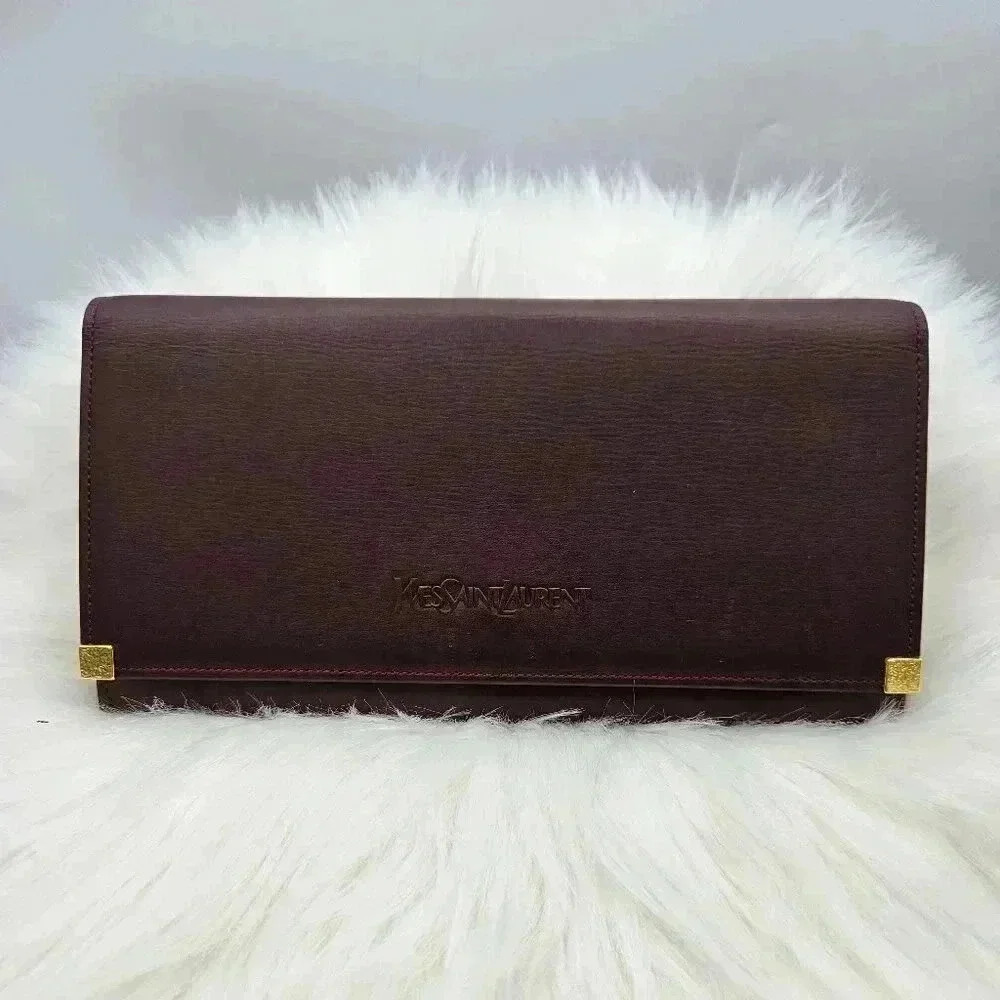 Saint Laurent Bordeaux  Wallet